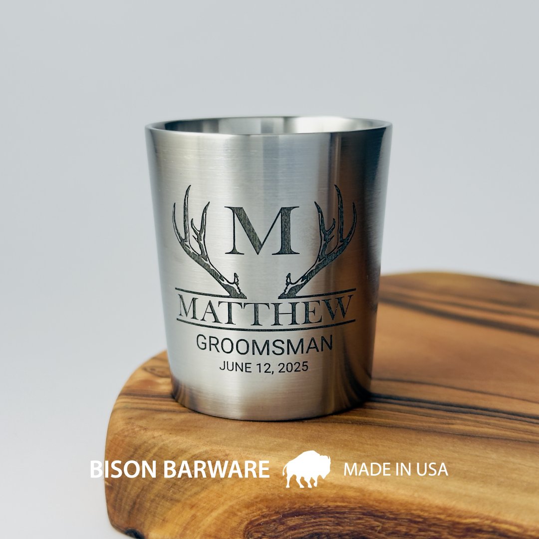 Grooms, need a groomsmen gift that will last a lifetime? Choose one of our many designs or submit your own. bisonbarware.etsy.com/listing/183232…

#MadeInUSA #barware #groomsmengift #weddinggift