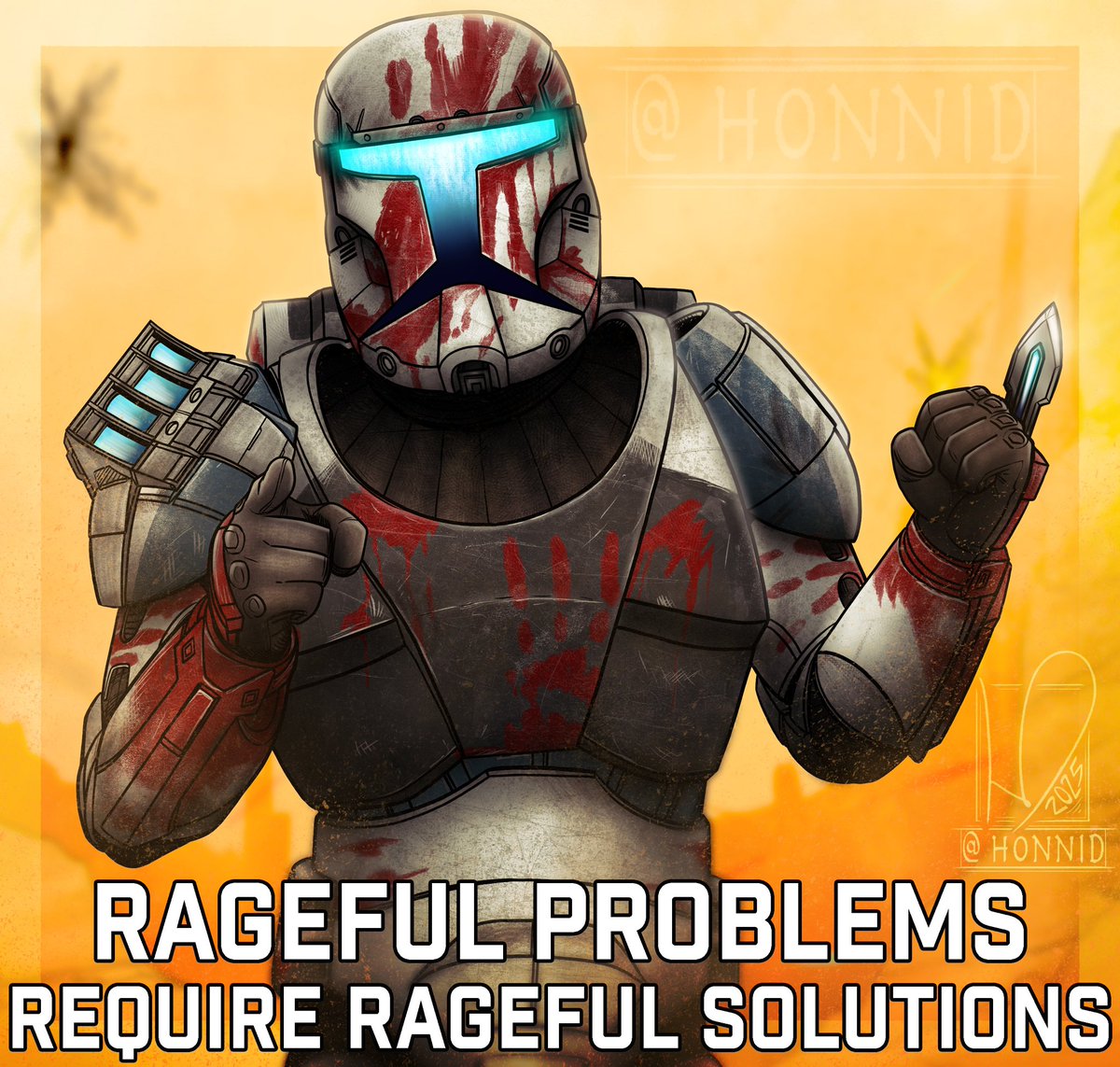 WhoKneeDavid's tweet image. Sev - Problem Solver

Recreated @DARUSSIANBADGER ‘s Rage meme with Sev, couldn’t think of a better commando for the vibe lol

Hope yah’ll dig it
#republiccommando 
(Variants Below)