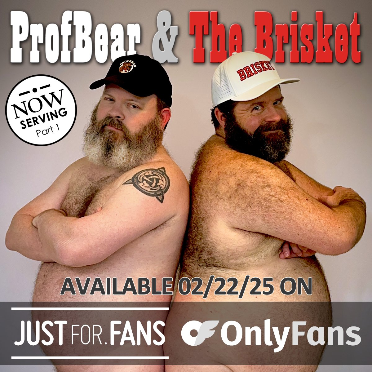 Now Serving with ProfBear and The Brisket
Part 1 of my collab with <a href="/the_brisket/">The Brisket</a> is dropping noon Eastern on Saturday, February 22, 2025.
Available on onlyfans.com/ProfBear and justfor.fans/ProfBear