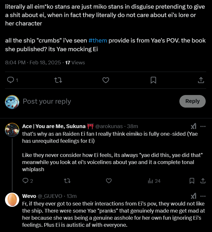 aroqius's tweet photo. @mizukidise girl THANK YOU, i've been screaming this for ages

like this is the first time i've seen anyone call emk shippers out like that so i just made an alt acc to reply to you cuz i'm blocked for some reason lol https://t.co/Dlz4pKl7Lu