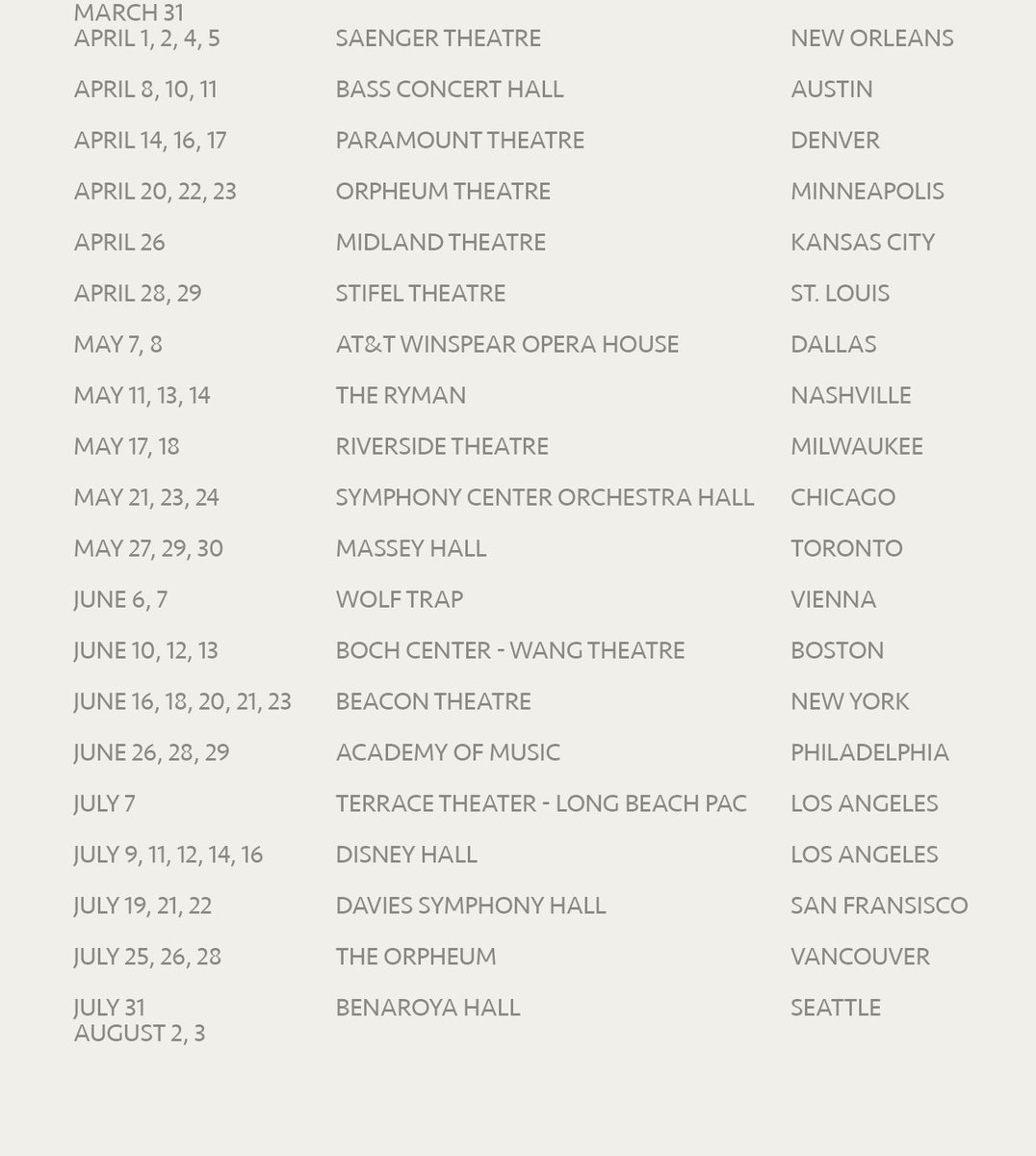 Paul Simon's new tour 

#PaulSimon #AQuietCelebration