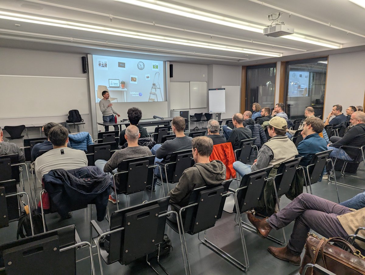 JobRunr's tweet image. 🚆 The JobRunr JUG Tour: Mission Complete()! 🇨🇭🇦🇹

Four cities, four amazing Java User Groups, and countless async conversations successfully executed! 😄

A huge thank you to everyone who attended and to the fantastic organizers who made it all possible:

👏  @kodepreacher for…