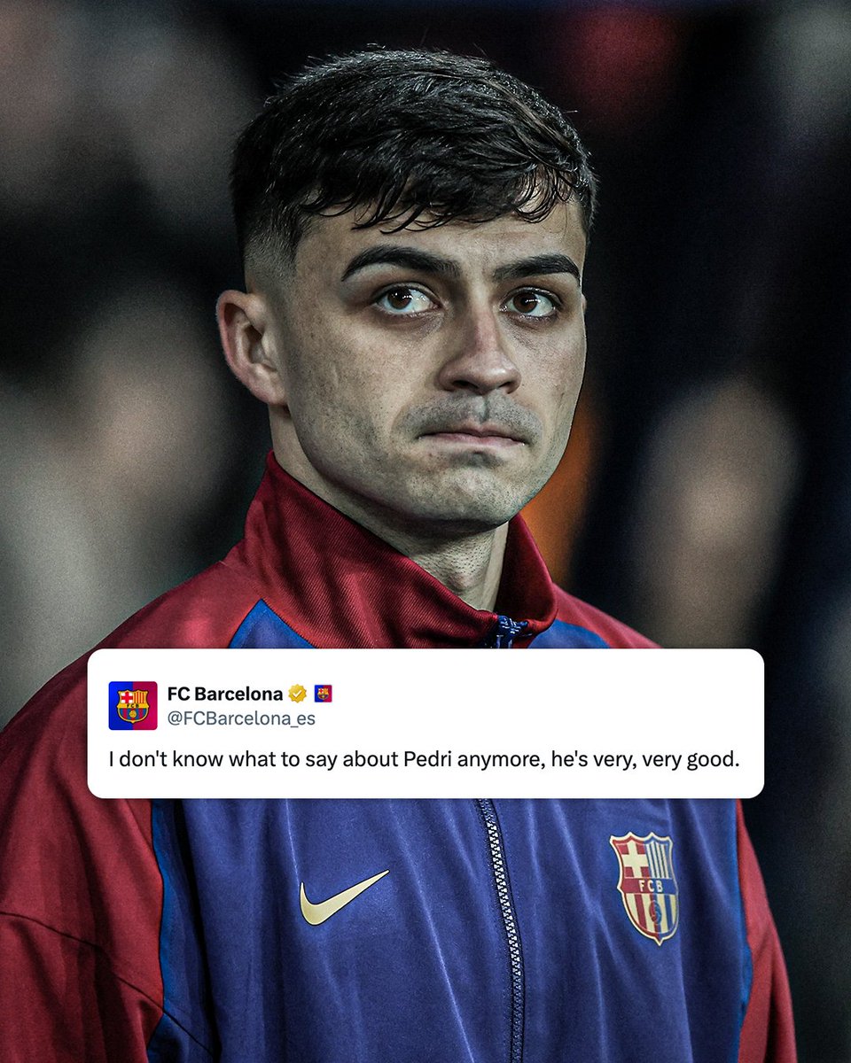 Pedri even has Barcelona lost for words with his performances ✨

A magician on the pitch 🪄
