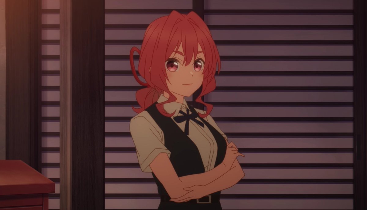 Looking back again Summer uniform Yuna is really cute ngl