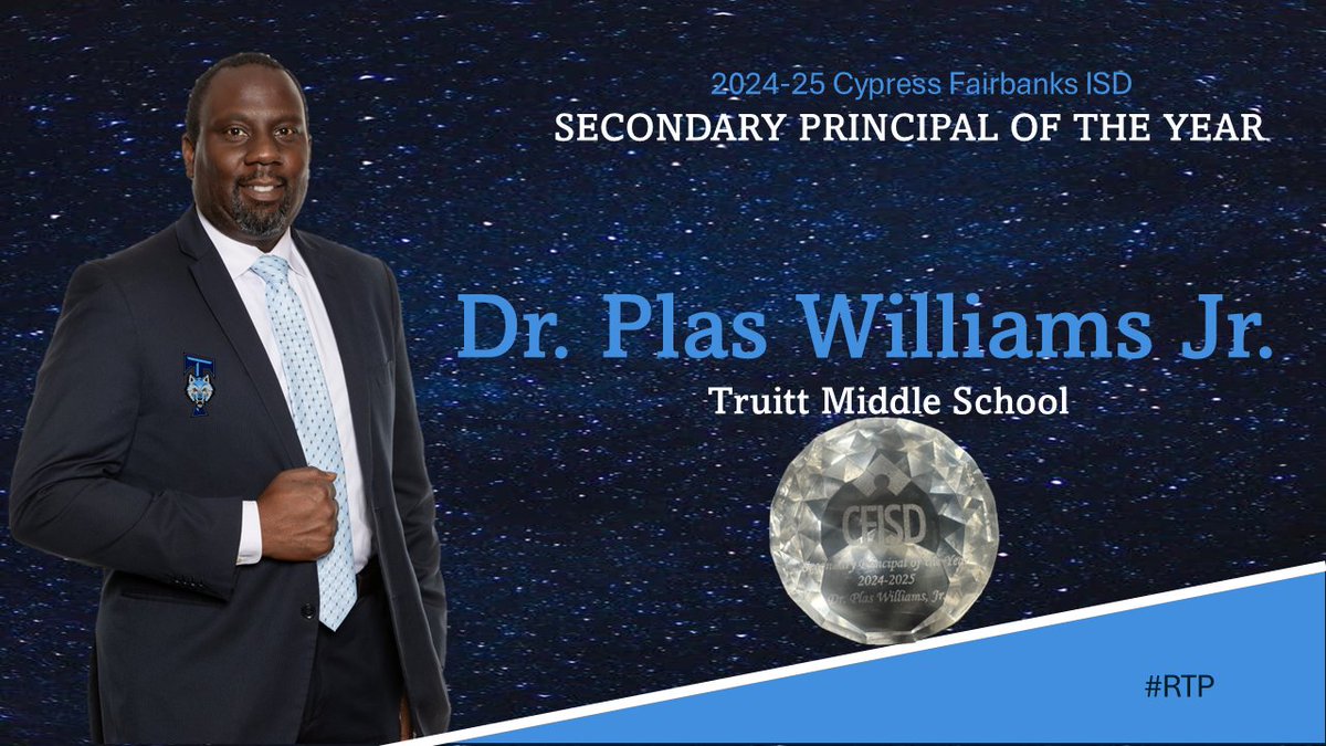 Dr. Williams' winner’s attitude drives positive change! In 3 years, he’s reduced teacher attrition &amp; discipline while boosting student achievement. His data-driven focus on rigor, teacher &amp; leadership development fuels success in academics, athletics, &amp; community engagement. #RTP