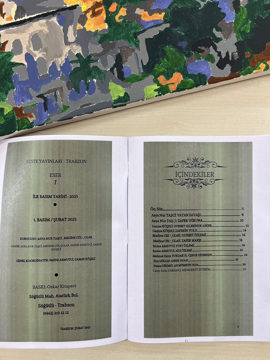 Akçaabat Şehit Samet Uslu Kız Anadolu İmam H.L. (@samet_uslu61) on Twitter photo SUYA YAZANLAR ✏️
Türk edebiyatı şairlerinin şiirlerinin de derlendiği öğrenci şiirlerinden oluşan şiir kitabı SEVDA PIRASA öncülüğünde hazırlanmıştır.
<a href="/Trabzon_MEM/">Trabzon İl Milli Eğitim Müdürlüğü</a> <a href="/hasan_uygun91/">hasan uygun</a> <a href="/AkcaMehmetUSTA/">Mehmet USTA</a> <a href="/meb_dinogretimi/">MEB Din Öğretimi Genel Müdürlüğü</a> <a href="/fatmababul2/">fatma babul</a> <a href="/AkcaabatIlceMEM/">Akçaabat İlçe Milli Eğitim Müdürlüğü</a> <a href="/TrabzonArge/">TrabzonArge</a> SUYA YAZANLAR ✏️
Türk edebiyatı şairlerinin şiirlerinin de derlendiği öğrenci şiirlerinden oluşan şiir kitabı SEVDA PIRASA öncülüğünde hazırlanmıştır.
<a href="/Trabzon_MEM/">Trabzon İl Milli Eğitim Müdürlüğü</a> <a href="/hasan_uygun91/">hasan uygun</a> <a href="/AkcaMehmetUSTA/">Mehmet USTA</a> <a href="/meb_dinogretimi/">MEB Din Öğretimi Genel Müdürlüğü</a> <a href="/fatmababul2/">fatma babul</a> <a href="/AkcaabatIlceMEM/">Akçaabat İlçe Milli Eğitim Müdürlüğü</a> <a href="/TrabzonArge/">TrabzonArge</a>