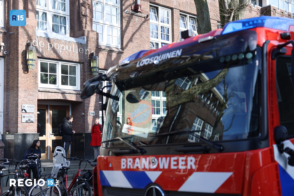 Brandweerinzet na ongeluk scheikundeles in Den Haag