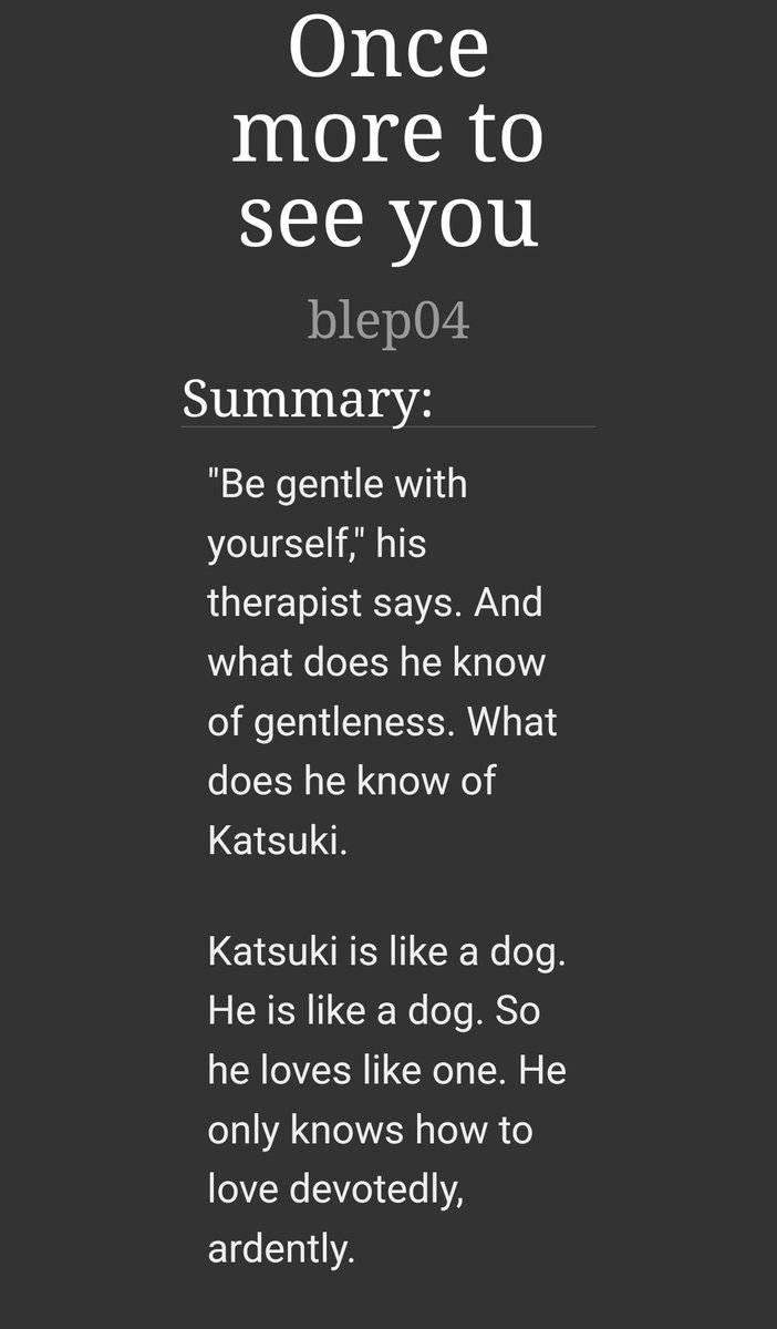 starspace04's tweet image. "Once more to see you"

#dkbk 

archiveofourown.org/works/63196258