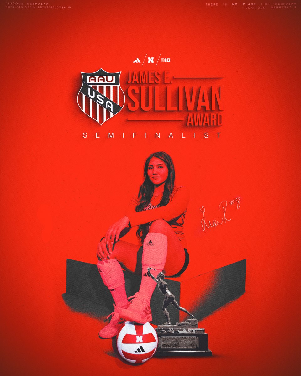 Nebraska Volleyball (@huskervb) on Twitter photo Vote for Lexi! ๐ณ๏ธ
<a href="/Alexis14Rod/">Lexi Rodriguez</a> is an #AAUSullivanAward Semifinalist! Voting is now open to fans for the award!โคต๏ธ
โน๏ธ go.unl.edu/8f4a Vote for Lexi! ๐ณ๏ธ
<a href="/Alexis14Rod/">Lexi Rodriguez</a> is an #AAUSullivanAward Semifinalist! Voting is now open to fans for the award!โคต๏ธ
โน๏ธ go.unl.edu/8f4a