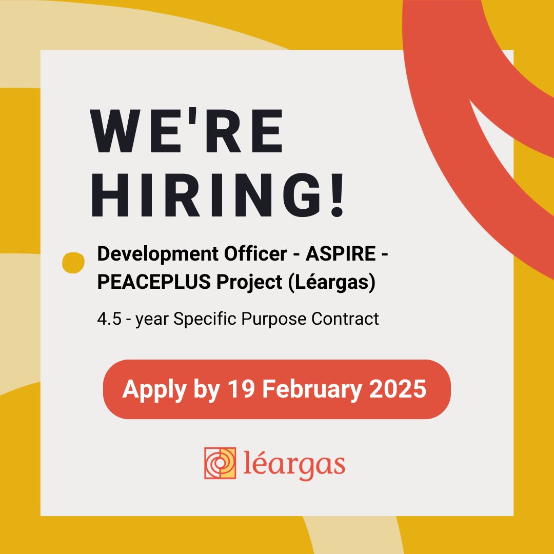 Léargas (@leargas) on Twitter photo 📣 Deadline tomorrow!
We are #recruiting for an enthusiastic and driven individual join our team!  
This role offers an exciting opportunity to advance your career while working in a transnational partnership for education and learning.  
Apply now: bit.ly/3WzC5KW 📣 Deadline tomorrow!
We are #recruiting for an enthusiastic and driven individual join our team!  
This role offers an exciting opportunity to advance your career while working in a transnational partnership for education and learning.  
Apply now: bit.ly/3WzC5KW