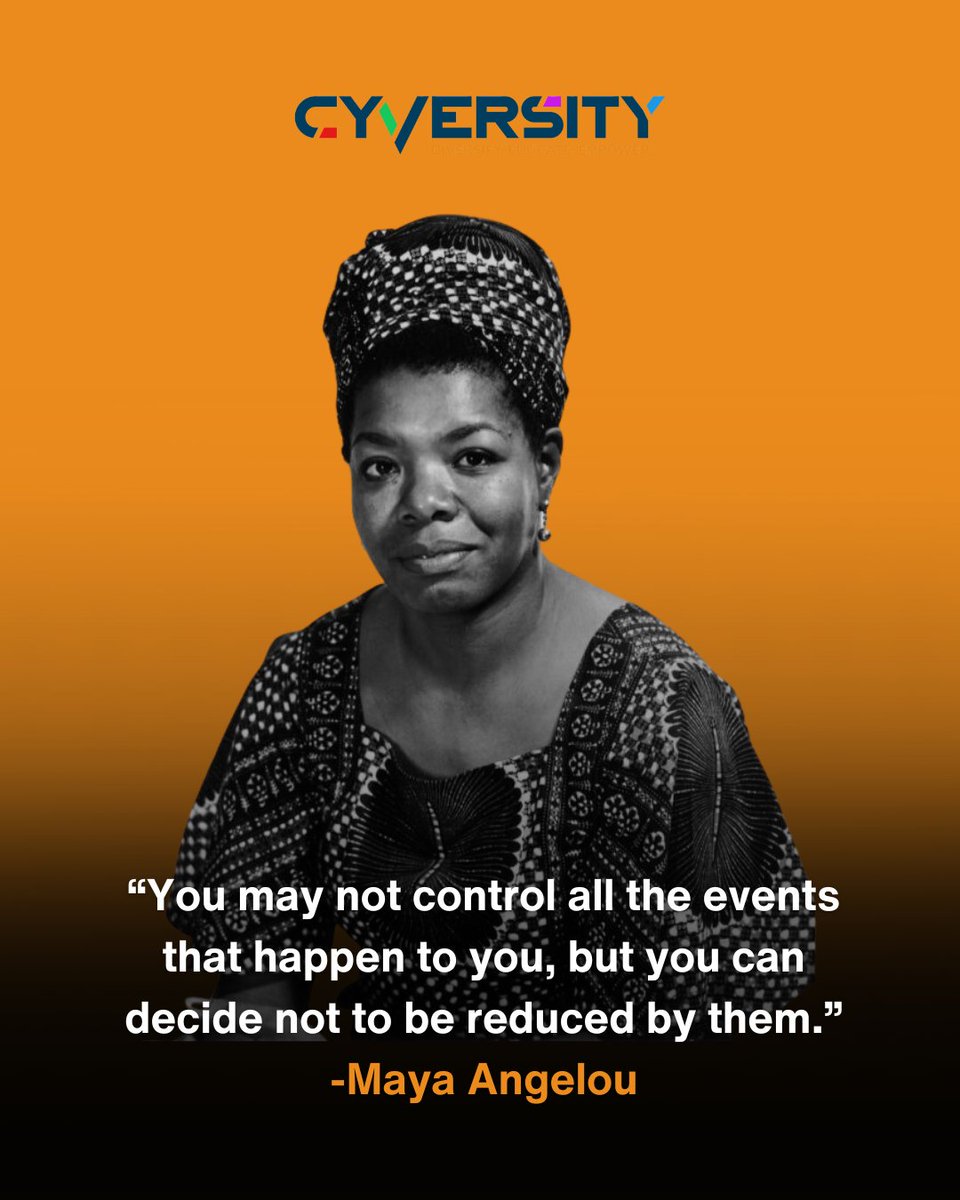 This Black History Month, we reflect on Maya Angelou's inspiring words, which echo our mission at Cyversity to empower all underrepresented groups in cybersecurity. Join us in building a resilient and diverse workforce. #DiversityInTech #Cyversity #CyberSecurity