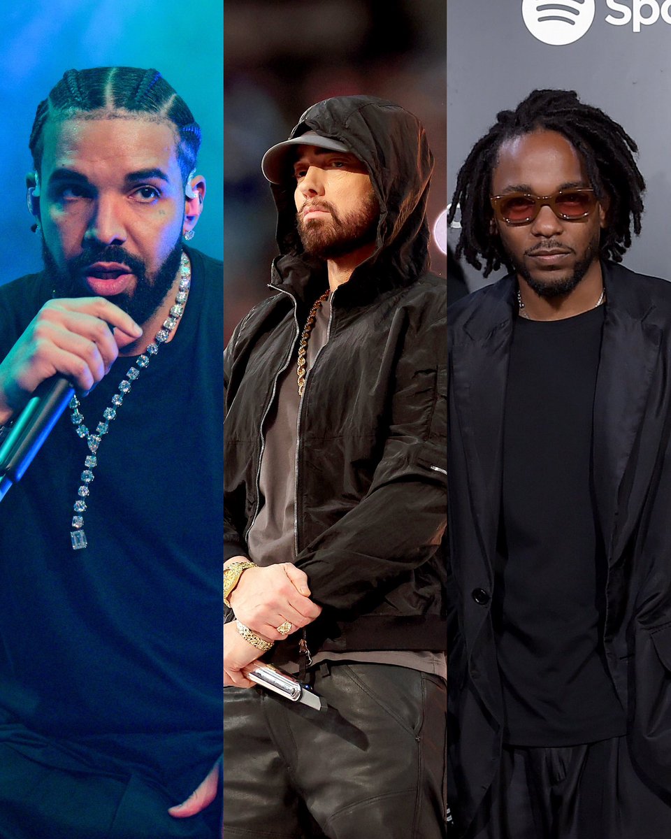 The best-selling rappers worldwide in 2024 according to IFPI, an organization that represents the interests of the recording industry worldwide.

1️⃣ Drake
2️⃣ Eminem
3️⃣ Kendrick Lamar