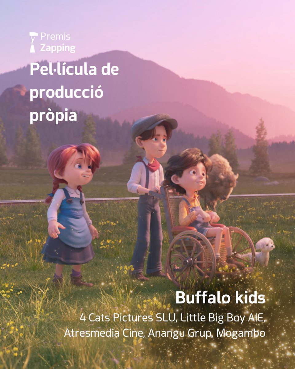 ✨ #BuffaloKids finalista a Millor pel·lícula de producció pròpia dels 30ns #PremisZapping 🏆

<a href="/4CatsPictures/">4 Cats Pictures</a> <a href="/atresmediacine/">Atresmedia Cine</a> #LittleBigBoy #AnanguGrup #Mogambo)

Enhorabona equip! 👏 <a href="/Telespectadors/">Consumidors Audiovisuals – Premis Zapping</a>