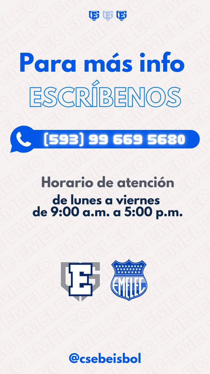Están los nuevos modelos de jerseys del @csemelec #Béisbol
📲 Para más información y pedidos: Llama o escribe al 99-669-5680
🔗Explora nuestro catálogo completo escaneando el código QR en la imagen. 💙⚡