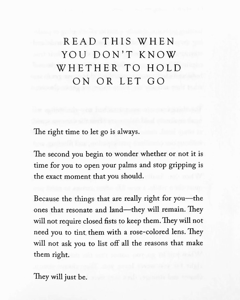 Liminal1988's tweet photo. 📖: 'The Life That's Waiting' (out 2/26)

In retrospect, you will see how clearly and intricately you have been guided. How the right things always arrived at the right time, even when you were absolutely convinced that they would not. How the wrong things left no matter how tightly you gripped, how hard you tried, how much you attempted to force a lesson into a lifetime. 

How you were drawn to the experiences you most needed, even if they were not the ones you wanted. How life gave you the exact amount of space, and time, you actually required, even if you spent much of it wondering why things were happening too fast, or not quickly enough. How all that seemed so random, so ill-fated, so untimely, wove together into something greater than your conscious mind could have pieced together when you were just standing in the ruins, wondering how you would build the new city.

Everything unfamiliar is also uncomfortable — no matter how good it is for us. That is what makes change so scary. Not that we are actually afraid to try new things or have new experiences or press up against the limits of our perception and defy them, but that we grow to prefer a familiar hell over an unfamiliar heaven. 

When we reestablish our comfort zones around the things we actually want, things start to come together effortlessly. It’s cause-and-effect. It’s inevitability. If we get comfortable with consistency, eventually, the right things align. The idea is born, the love is found, the next step is taken, and the new path has begun. In time, it culminates to becomes the foundation upon which we build our new lives — including all of the pieces of the past we’ve loved, and all the new ones we did not even know we would come to find.