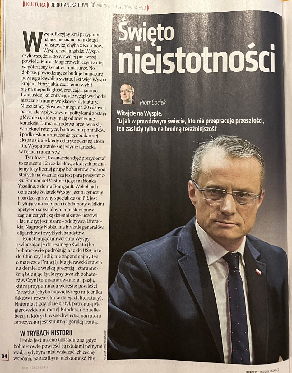 mmagierowski's tweet image. Mam nadzieję, że koledzy z @DoRzeczy_pl nie mają nic przeciwko udostępnieniu tekstu :-) Dziękuję @PiotrGociek za recenzję "Dwunastu zdjęć prezydenta".