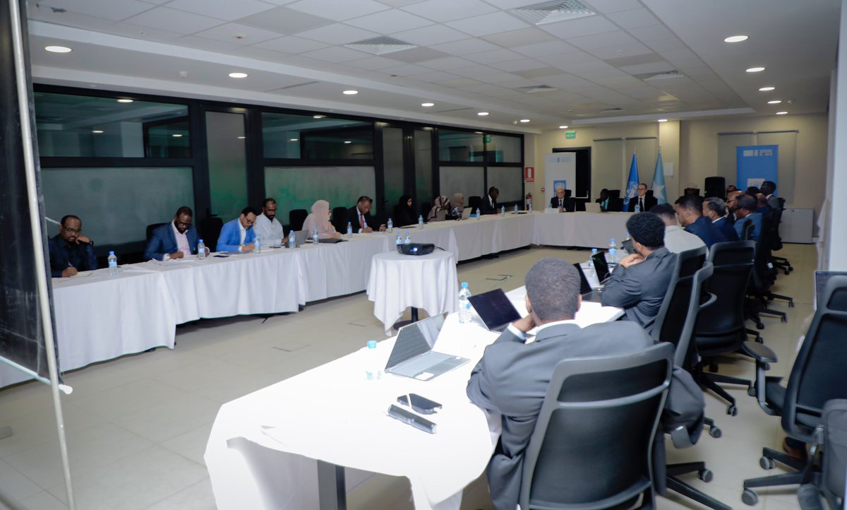 MoECC_Somalia's tweet photo. The Ministry of Environment and Climate Change, in collaboration with @UNDPSomalia, hosted a high-level roundtable on renewable energy, climate resilience, and water management. The objective was to strengthen partnerships and mobilize resources to enhance climate resilience, expand access to green energy, and improve water management in Somalia.

H.E. Lt. Gen @BashirMJ emphasized the importance of integrating climate resilience into national plans and fostering strategic partnerships. The discussions marked a significant step toward sustainable solutions and long-term environmental resilience.

Participants included H.E. Minister of Water and Energy @mrbidhaan, Commissioner of @SoDMA_Somalia, @MahamuudMoallim, as well as representatives from key ministries, civil society organizations, academia, and the private sector, demonstrating a broad commitment to collaborative climate action. #MoECCSomalia