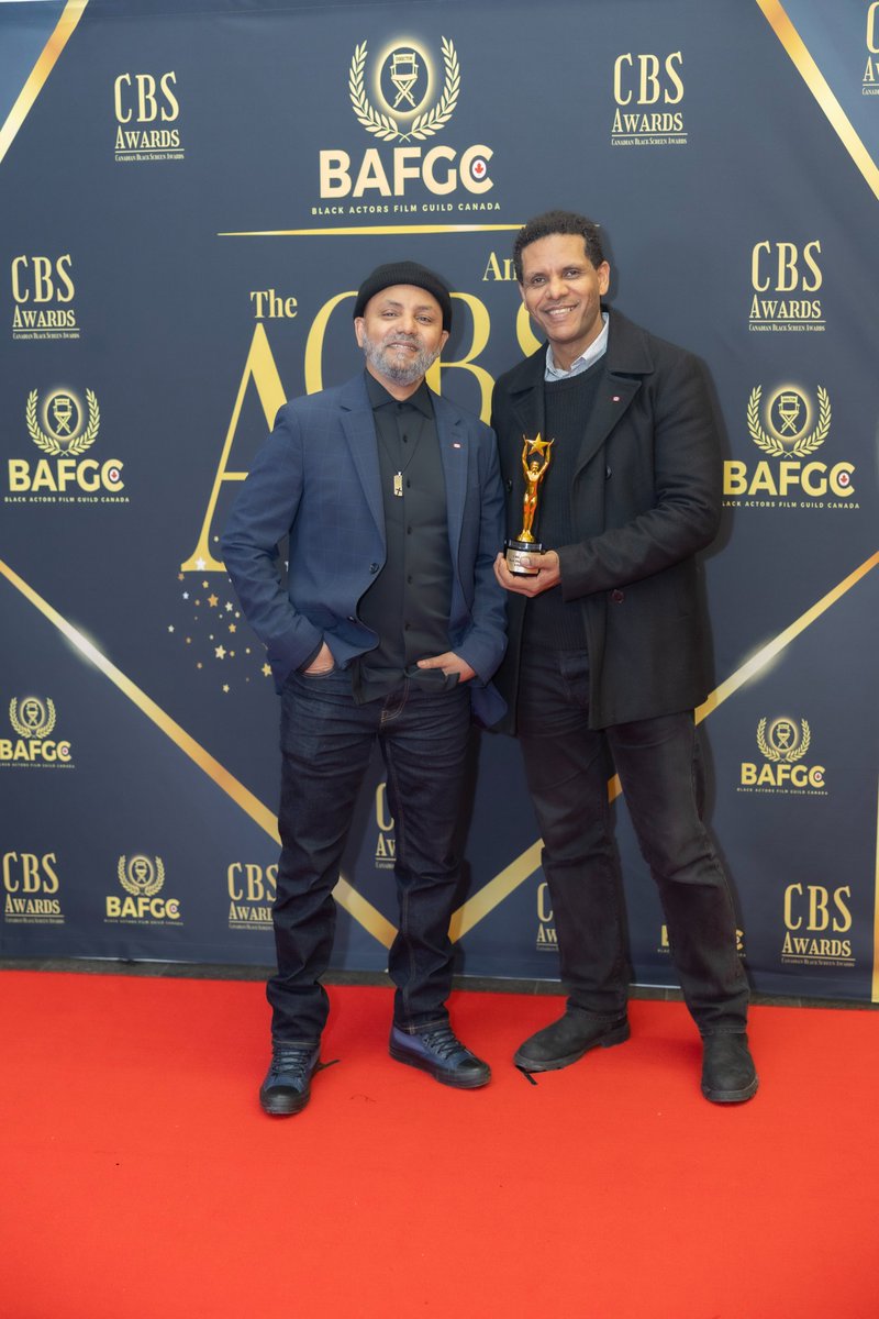 Brinnium's tweet image. Grateful! "Unholy" has won Best Diaspora Film at the Canada Black Screen Awards! Thanks to God, CBS Awards, @bafgcanada, our amazing cast, and all our supportive family and friends. Special shoutout to Michael Seife for📸. This award is for the people of #Tigray! #TigrayGenocide