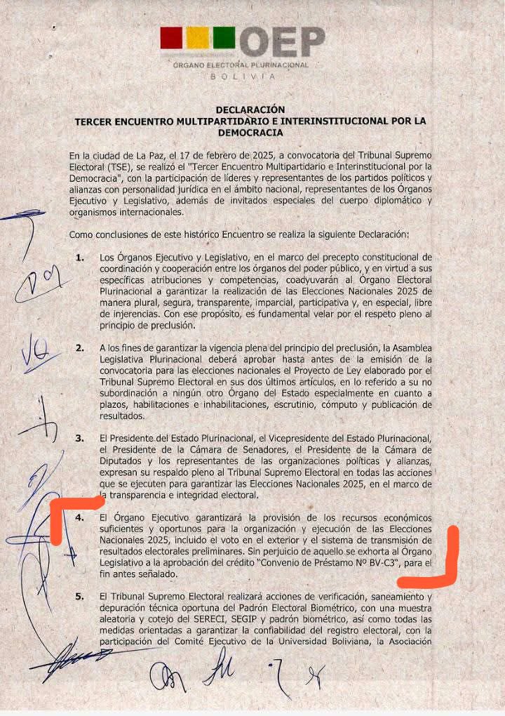 Adriana Salvatierra (@adriana1989sa) on Twitter photo En 2024 denunciamos que el Gobierno había prometido el crédito con Japón por $us 100 millones para tres fines distintos: fortalecimiento hospitalario, inversión en alcaldías e importación de combustibles.
Ayer, tomándole el pelo al <a href="/TSEBolivia/">TSE Bolivia</a>, dispuso un 4to fin: elecciones🫣 En 2024 denunciamos que el Gobierno había prometido el crédito con Japón por $us 100 millones para tres fines distintos: fortalecimiento hospitalario, inversión en alcaldías e importación de combustibles.
Ayer, tomándole el pelo al <a href="/TSEBolivia/">TSE Bolivia</a>, dispuso un 4to fin: elecciones🫣