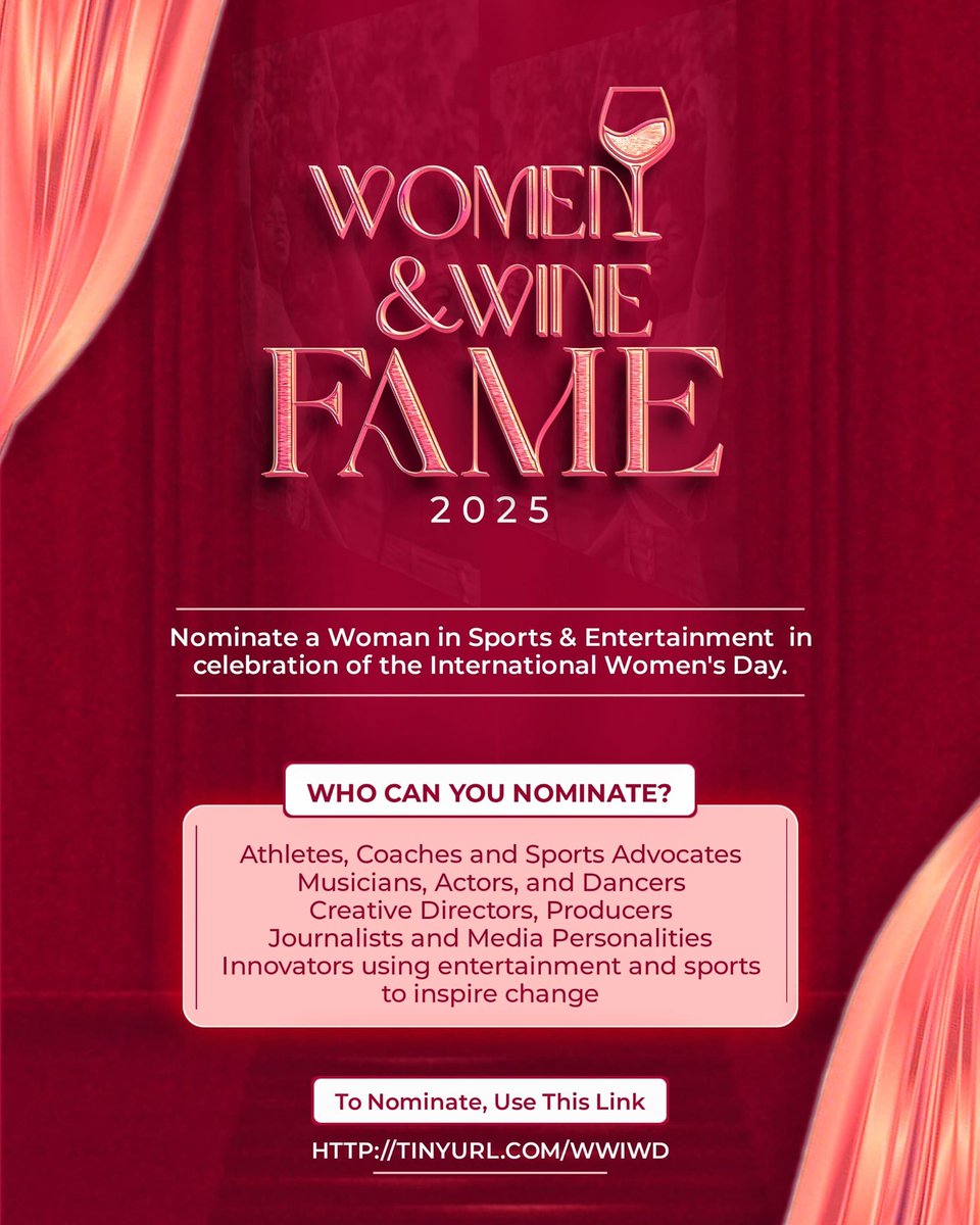 What makes WEINETWORK different as an organization is our unconventional way of empowering Women. Last Year we featured and celebrated Women with Disabilities. In 2025, We are celebrating Women in Sport and Entertainment.

Nominate here: TINYURL.COM/WWIWD