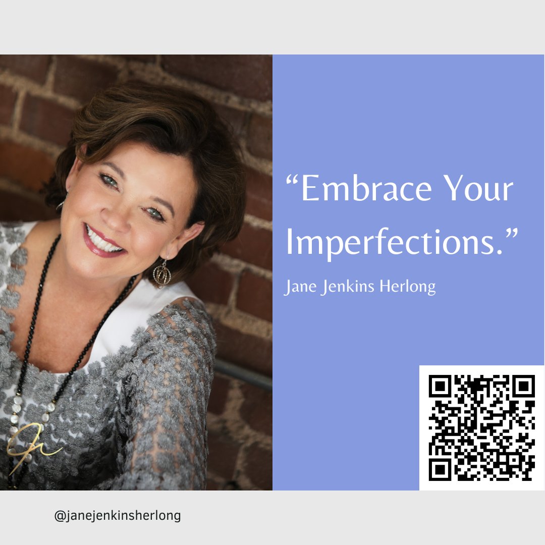 Perfection is overrated. Jane’s humor and authenticity remind us that it’s okay to be imperfect. In fact, it’s our quirks and flaws that make us relatable and human.
As leaders, let’s embrace our imperfections and use them to inspire others. 
janeherlong.com