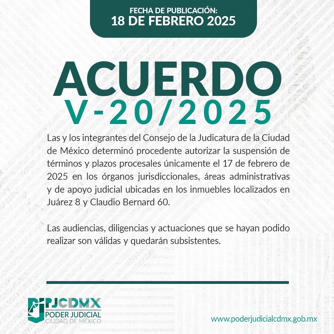 Poder Judicial de la Ciudad de México tweet media
