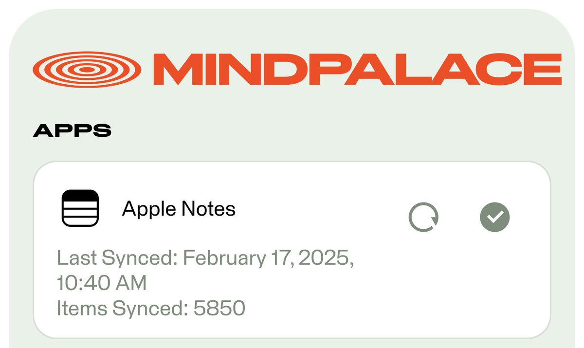 Your Apple Notes are a beautiful mess. We are about to make it all make sense. Sign up: mindpalace.ai