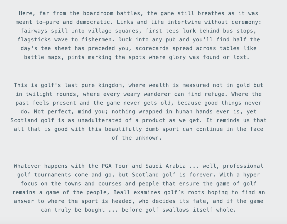 Joel Beall (@joelmbeall) on Twitter photo “Playing Dirty” is a quest to rediscover the soul and spirit of golf in an era of greed, entitlement and sportswashing from the professional game’s civil war. My debut book available for order from <a href="/backninepress/">backninepress</a> now #golf #books back9press.com/pages/beall “Playing Dirty” is a quest to rediscover the soul and spirit of golf in an era of greed, entitlement and sportswashing from the professional game’s civil war. My debut book available for order from <a href="/backninepress/">backninepress</a> now #golf #books back9press.com/pages/beall