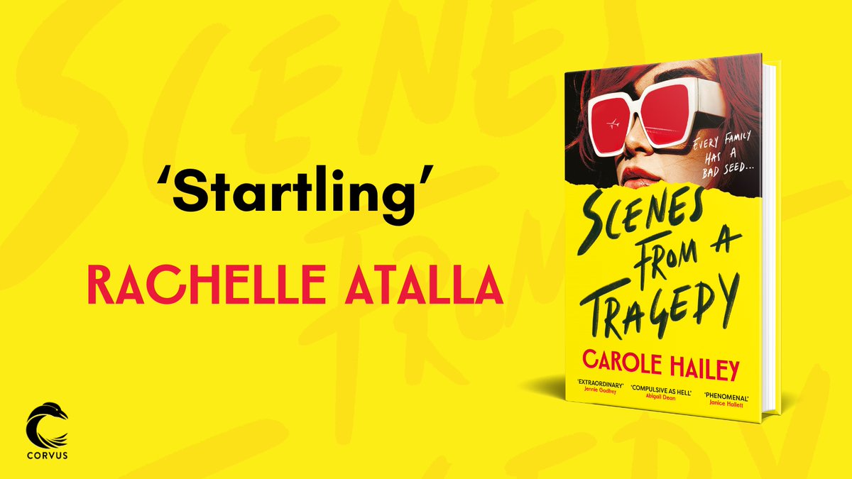 'Startling' Rachelle Atalla

Every family has a bad seed...

The author of #TheSilenceProject <a href="/CaroleAHailey/">Carole Hailey</a> returns in this unpredictable and unputdownable thriller, out this Thursday! 👓

#ScenesFromATragedy

Pre-order from <a href="/bookshop_org_UK/">Bookshop.org</a>: uk.bookshop.org/a/111/97818054…