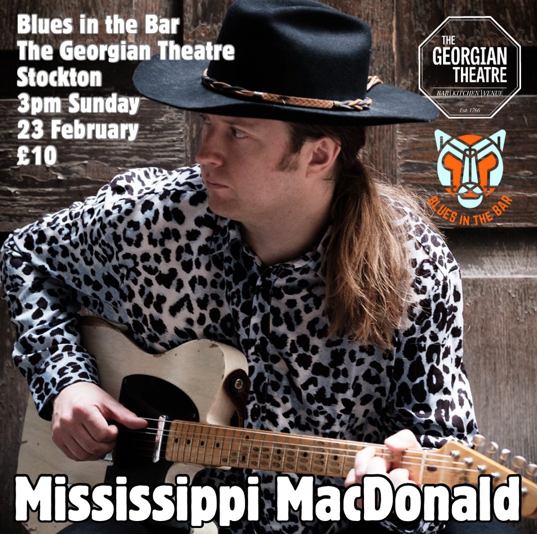 This Sunday (23rd Feb) - <a href="/downbytheriver9/">DownByTheRiver</a> Presents... <a href="/sippiblues/">MississippiMacDonald</a>

Mississippi MacDonald’s blues are authentic, heartfelt, and reflect a lifetime of learning from the greats.

🎟️: georgiantheatre.co.uk/live-events/bl…