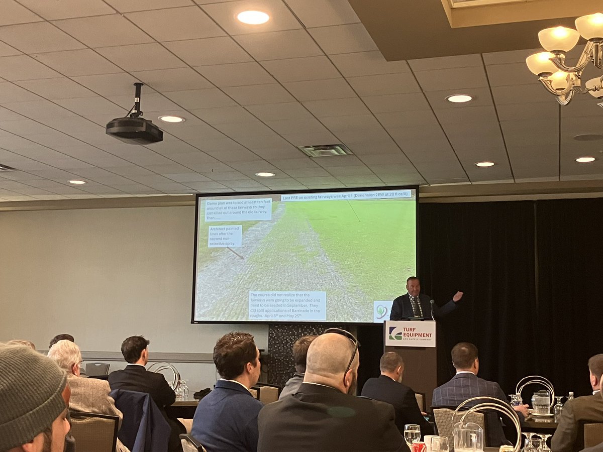 gjrinehart's tweet image. Great talks by Steve McDonald and @KernsJim on construction considerations and disease management, respectively,  at @MidAtlGCSAA Education Seminar this morning!