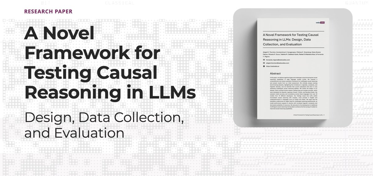 WeloData's tweet image. #LLMs are powerful, but can they reason in all languages? Most benchmarks focus only on English, creating biases in #multilingualAI. We tested models in six languages with complex, story-based causal reasoning tasks.

Discover the results: bit.ly/41lsdr7