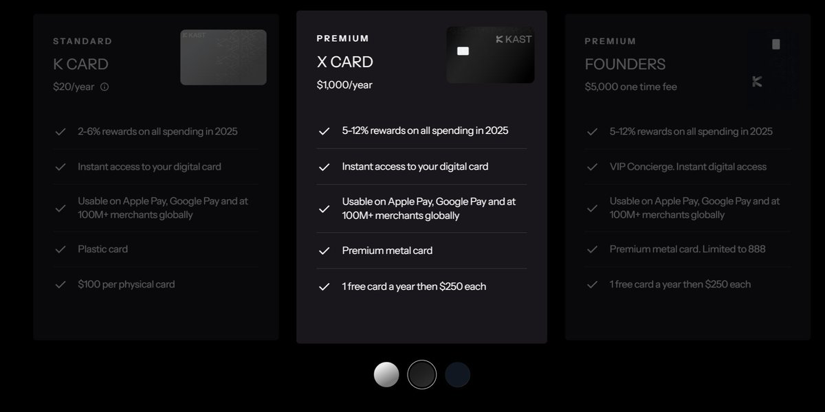 TimStone84's tweet image. 💥💥💥 No bullshit low KYC crypto card (affiliate content):
this got recommended to me the other day and I think it should be extremely interesting for most readers:
Hey! Use this link
kastfinance.app.link/EAXSVRKC
to download the KAST App and receive 1,000 KAST Points (to $30…