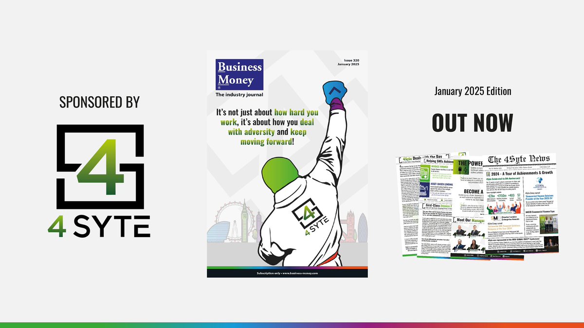 4Syte is featured in the latest Business Money magazine!

Read the full 4-page spread here: 4syte.co.uk/business-money…

#4Syte #Funding #Construction #ABL #Trade #SecuredFinance