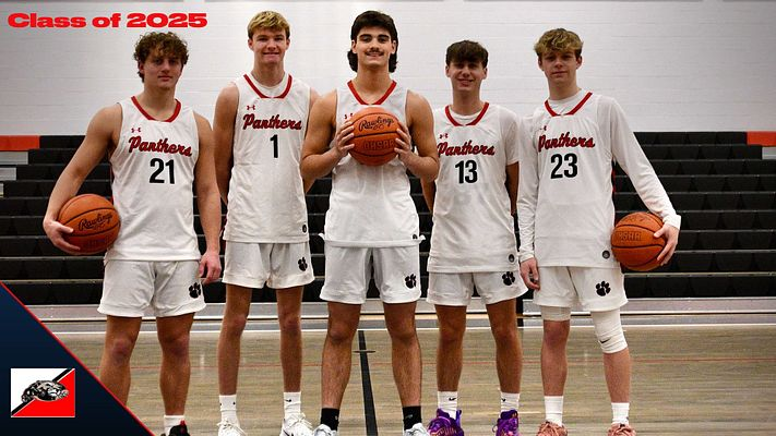 PanthersMHS's tweet photo. Tonight we will celebrate these five seniors. The Panthers will host Tuslaw and will clinch 2nd place in the league with a win.
Senior night introductions will happen immediately following the JV game. https://t.co/8G17NaUrws