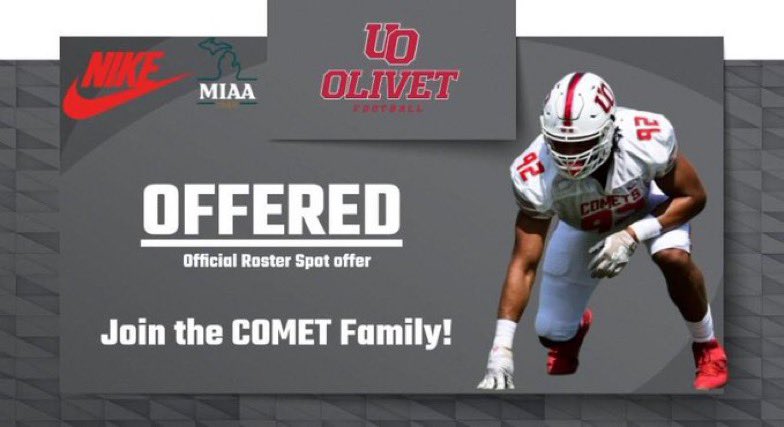 Blessed to receive an offer from The University of Olivet 
<a href="/RealCoachDougA/">Doug Atkins</a> 
<a href="/coachcurtis42/">Coach Curtis</a> 
<a href="/AASRHerreraSWFL/">Nicholas Herrera</a> 
<a href="/ITSDASHOW239/">SHOW/THEGATEKEEPER..</a> 
<a href="/CoachMJackson1/">Mark Jackson</a>