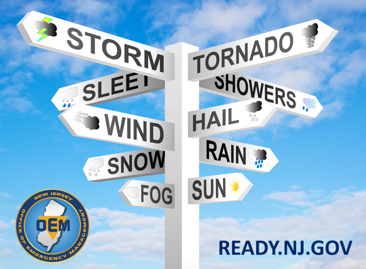🌦️ Weather can change fast! Stay prepared for all conditions—snow, severe storms, cold, or heavy rain. ❄️⛈️

✅ Stay tuned to local weather updates 📡
✅ Keep an emergency kit ready 🏡
✅ Check road conditions before traveling 🚗
✅ Visit ready.nj.gov

#ReadyNJ