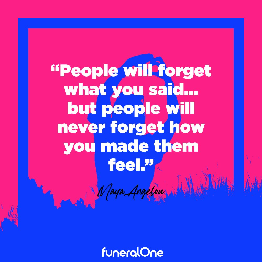 funeralOne's tweet photo. This year, let empathy guide your work. 💙

#Compassion #Inspiration #FuneralProfessionals #MayaAngelou https://t.co/t5IHcIPqu8