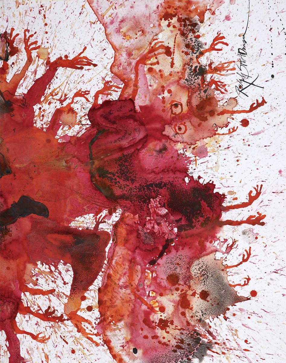 SteadmanArt's tweet photo. Splats—chaos in its purest form. Ink, paint, or dirty water, thrown with reckless abandon. No pattern, no plan, just the raw, unfiltered madness of impact. Beautiful, ugly, inevitable.
#Splats #RalphSteadman #S #Ralphabet https://t.co/th2fdkpk49