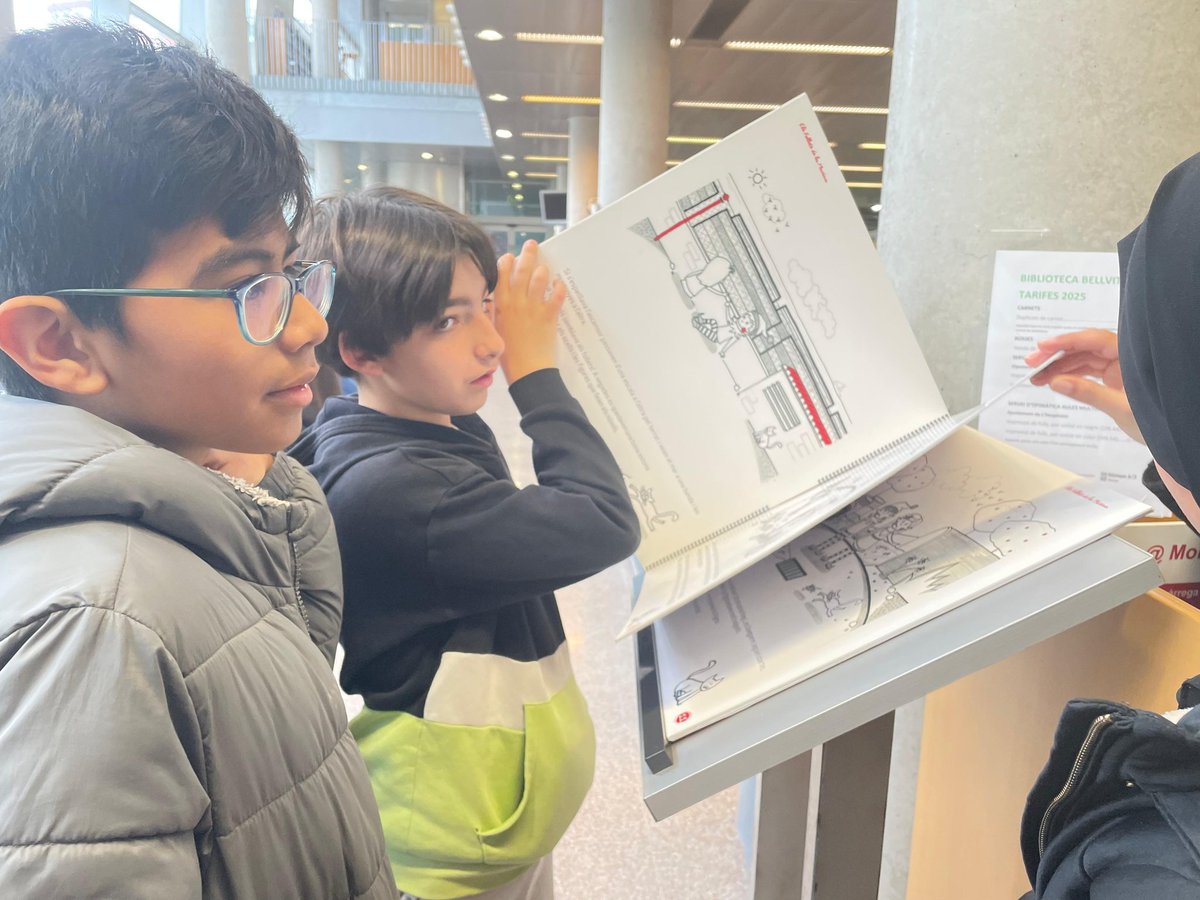 Tornem amb un nou grup de 🙋‍♀️🙋‍♂️ de 1r d#'ESO per conèixer, veure i descobrir racons i recursos de la <a href="/BiblioBellvitge/">Biblioteca Bellvitge</a>