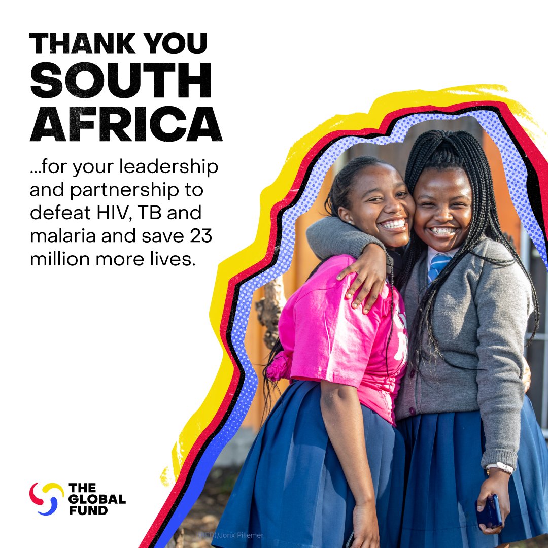 Just announced! #SouthAfrica will co-host the <a href="/GlobalFund/">The Global Fund</a> Eighth Replenishment later this year.

Thank you, South Africa, for your unwavering dedication to the Global Fund partnership’s progress to end AIDS, tuberculosis and malaria, and to strengthen systems to advance global