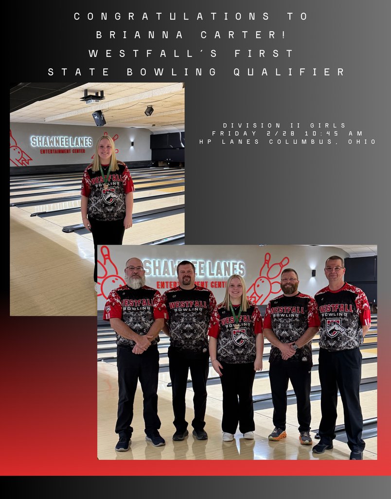 Congratulations to the Westfall Bowlers!