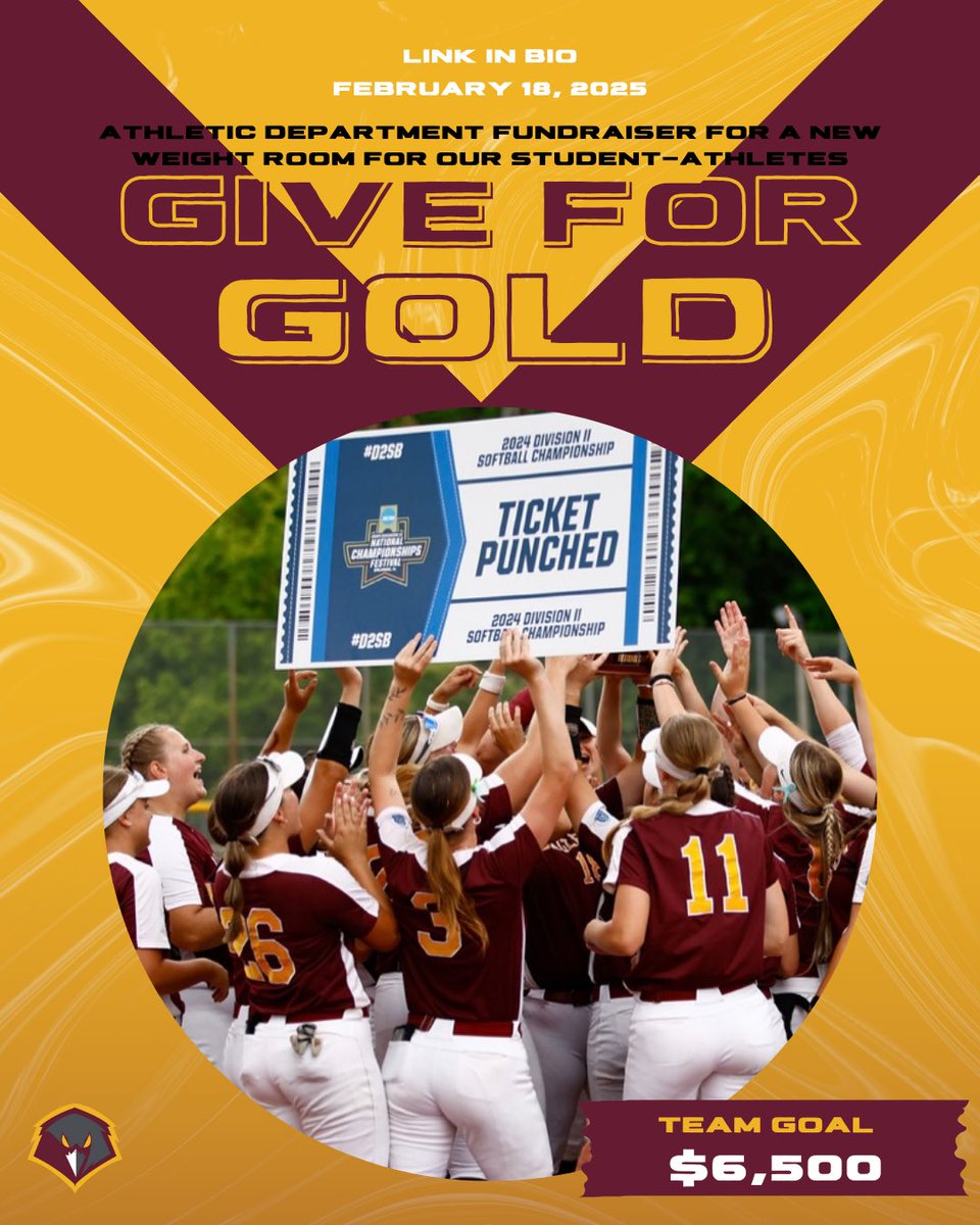 Today is the Day! It’s Give For Gold Day!! 🏆🤩🏅Please support your UC Student-Athletes as we raise money for a new weight room 🏋🏼‍♀️💪🏼Link is in bio!