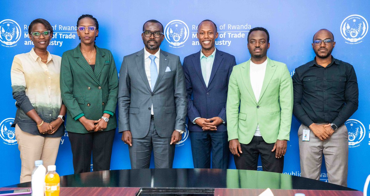 Min of Trade |Rwanda (@rwandatrade) on Twitter photo This afternoon, Minister <a href="/P_Sebahizi/">Prudence Sebahizi</a> held a meeting with members of <a href="/ICOYACA_Rwanda/">AfCFTA youth advisory council-Rwanda</a>, who briefed him on their work and future plans. The Minister also outlined the Ministry’s expectations from the Council and pledged support for their initiatives. #AfCFTA This afternoon, Minister <a href="/P_Sebahizi/">Prudence Sebahizi</a> held a meeting with members of <a href="/ICOYACA_Rwanda/">AfCFTA youth advisory council-Rwanda</a>, who briefed him on their work and future plans. The Minister also outlined the Ministry’s expectations from the Council and pledged support for their initiatives. #AfCFTA