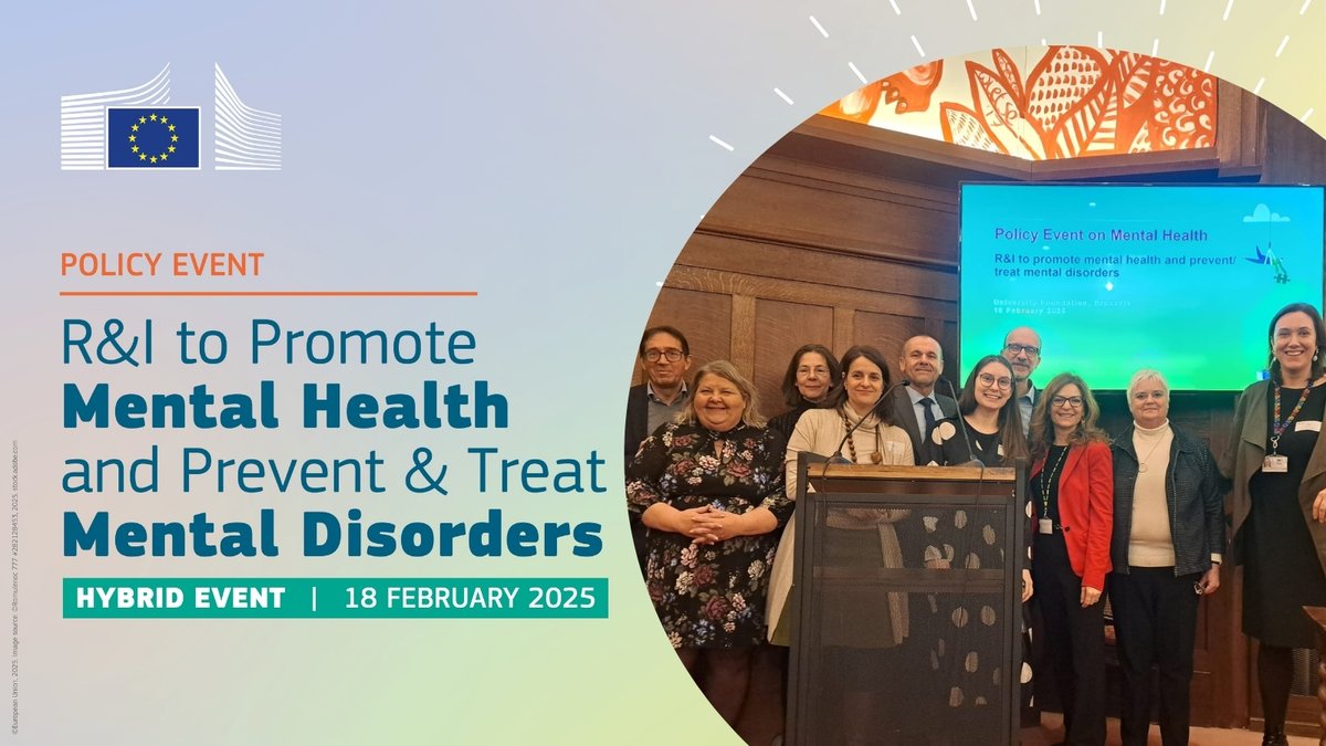 It’s a wrap 🎬

Today’s discussions highlighted how #EUfunded research provides solutions that can boost #MentalHealth from prevention to innovative care practices

THANK YOU to all speakers &amp; participants for discussing promising practices &amp; future direction of mental health R&amp;I
