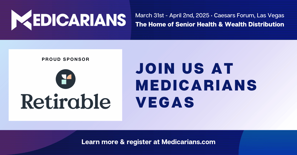 Retirable (@retirable) on Twitter photo ๐๏ธ Big news! Retirable is proud to be the first category sponsor for Wealth Management at <a href="/medicarians/">Medicarians</a>โthe premier senior health and wealth event.
Join us at #MedicariansVegas 2025 as we shape the future of wealth management for retirees! ๐๏ธ Big news! Retirable is proud to be the first category sponsor for Wealth Management at <a href="/medicarians/">Medicarians</a>โthe premier senior health and wealth event.
Join us at #MedicariansVegas 2025 as we shape the future of wealth management for retirees!