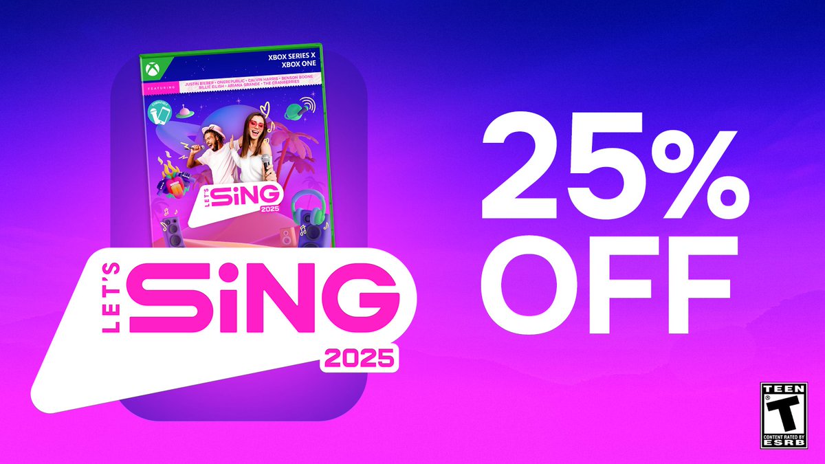 Are you ready to sing like no one's listening?

Enjoy 25% off from February 18th to March 3rd on @xbox.

#letssing #karaoke