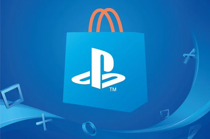 PlayStation store logo: a shopping bag with a "PS" icon on it
