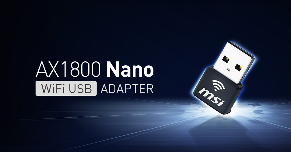 msigaming_de's tweet image. Probleme mit langsamen, instabilen WLAN? 🤔  
Der MSI AX1800 Nano WiFi USB-Adapter bringt die Power von WiFi 6 auf dein Gerät!  
Mehr Geschwindigkeit, weniger Lags und höhere Stabilität – und das in einem kompakten Plug-and-Play-Design!  

#WiFi6 #USBAdapter #AX1800Nano