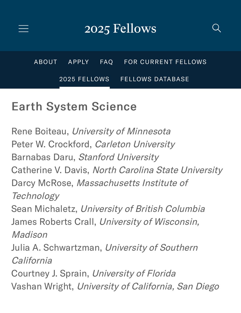 Barnabas Daru (@barnabas_daru) on Twitter photo Very honored to be named a #SloanFellow! Excited to represent plants + earth system science and <a href="/Stanford/">Stanford University</a>. Congrats to all 2025 fellows, what an amazing cohort to be part of! Grateful to <a href="/SloanFoundation/">Sloan Foundation</a> for the support! Thnx to my family, mentors, students and collaborators! Very honored to be named a #SloanFellow! Excited to represent plants + earth system science and <a href="/Stanford/">Stanford University</a>. Congrats to all 2025 fellows, what an amazing cohort to be part of! Grateful to <a href="/SloanFoundation/">Sloan Foundation</a> for the support! Thnx to my family, mentors, students and collaborators!